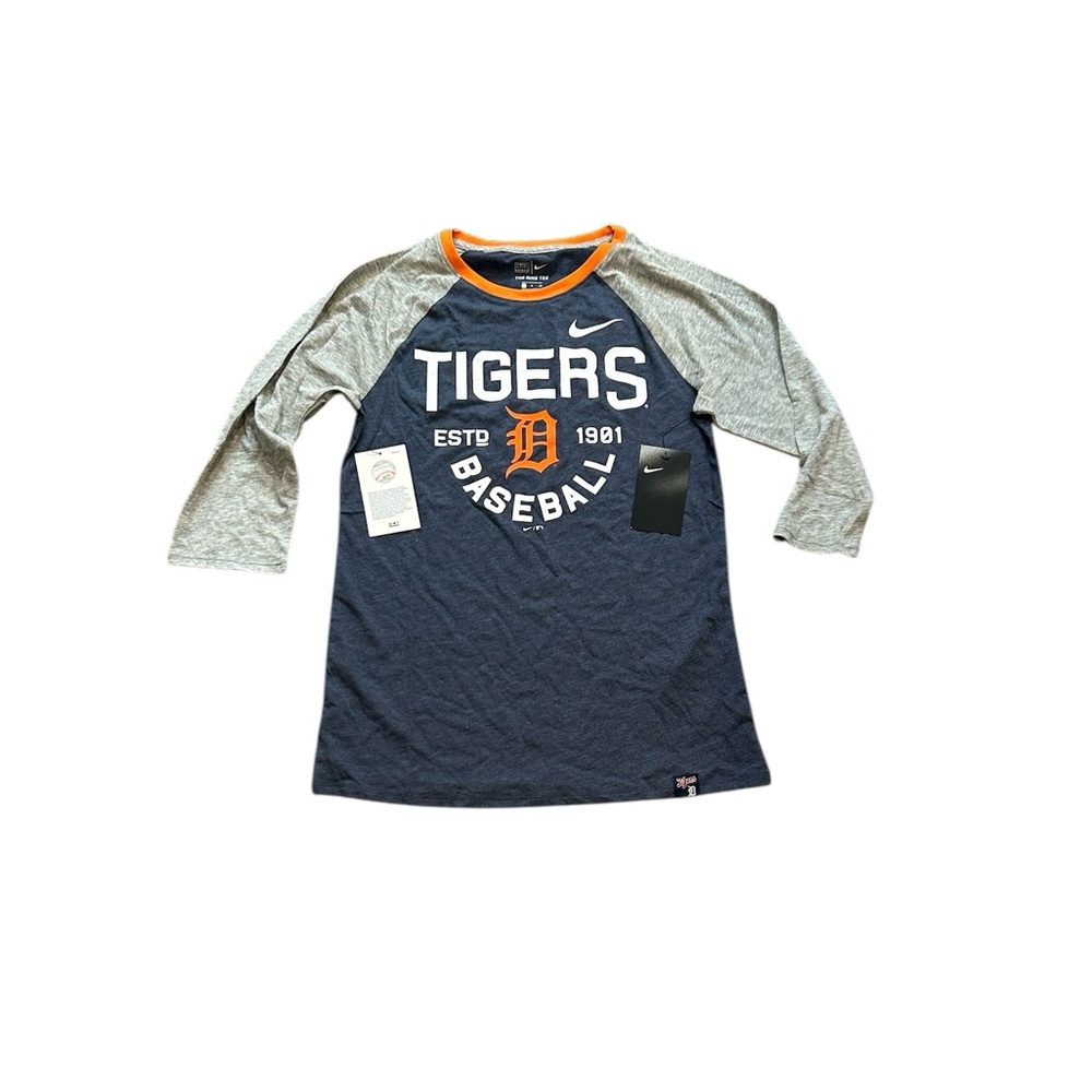 Detroit Tigers Nike Women’s 3/4 Sleeve Tri Blend Raglan Shirt